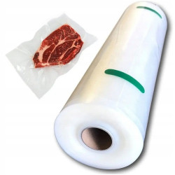 FOLIA MOLETOWANA do ZGRZEWARKI próżniowej RĘKAW 22cm ROLKA 6m 22x600cm